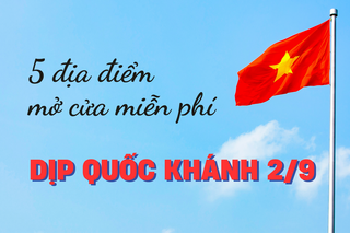 Nhiều địa điểm mở cửa miễn phí dịp Quốc khánh 2/9