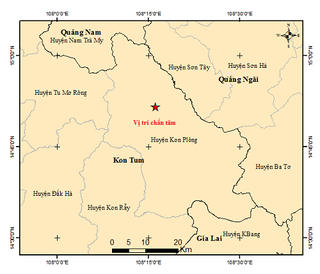 Kon Tum xảy ra liên tiếp 6 trận động đất