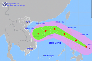 Bão Man-yi giật trên cấp 17 hướng vào Biển Đông