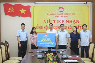 Tỉnh Vĩnh Phúc hỗ trợ 3 tỷ đồng giúp Phú Thọ khắc phục hậu quả bão lũ