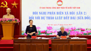 Mặt trận phản biện xã hội lần 2 đối với dự thảo Luật Đất đai (sửa đổi)
