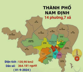 Từ hôm nay, TP Nam Định hoạt động theo đơn vị hành chính mở rộng