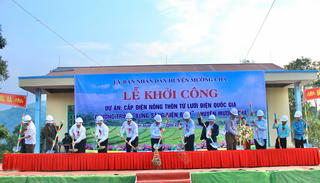 Khởi công dự án điện nông thôn tại huyện Mường Chà