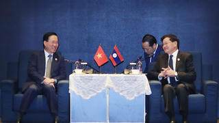 Chủ tịch nước Võ Văn Thưởng gặp Tổng Bí thư, Chủ tịch nước Lào Thongloun Sisoulith