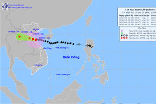 Bão số 5 tiến sát đất liền, đề phòng thời tiết nguy hiểm