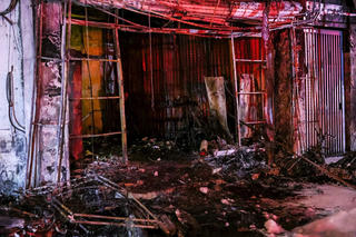 Hiện trường vụ cháy lớn ở Cổ Nhuế 2 (Hà Nội)