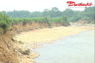 Thái Nguyên: Hàng ngàn m2 đất sản xuất biến mất mỗi năm vì sạt lở bờ suối Trung Năng