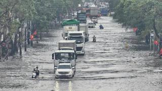 Hải Phòng: Nước sông dâng cao, nhiều tuyến phố ngập sâu