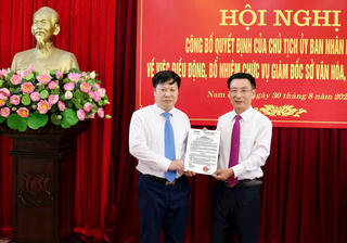 Nguyên Hiệu trưởng Trường THPT chuyên Lê Hồng Phong làm Giám đốc Sở VHTT&DL tỉnh Nam Định