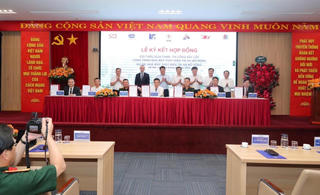 Lễ ký hợp đồng gói thầu thi công nhà máy Thủy điện Trị An mở rộng