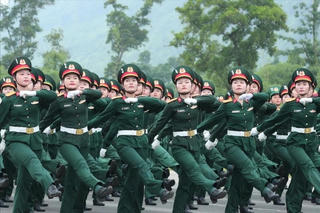 Hợp luyện lần 1 chuẩn bị cho Lễ diễu binh, diễu hành Kỷ niệm 80 năm Quốc khánh