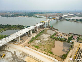 Hình hài cầu vượt gần 1.500 tỷ đồng sau hơn 1 năm thi công