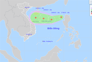 Xuất hiện áp thấp nhiệt đới mạnh cấp 6 trên biển Đông