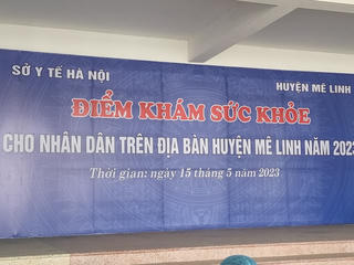 75% dân số Mê Linh sẽ được khám sức khỏe miễn phí