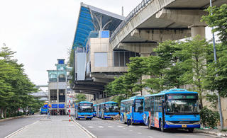 36 tuyến buýt kết nối với tuyến đường sắt Nhổn - Ga Hà Nội