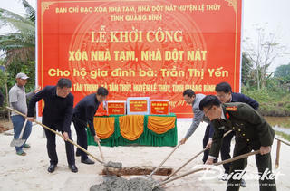 Quảng Bình: Hỗ trợ 1.553 hộ nghèo, hộ cận nghèo xóa nhà tạm, nhà dột nát