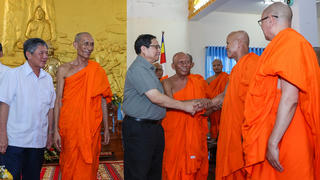 Thủ tướng Phạm Minh Chính chúc mừng lễ Sena Dolta của đồng bào Khmer