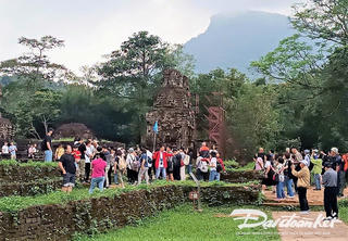 Gần 3.000 du khách đến Khu di tích Mỹ Sơn dịp Lễ Quốc khánh 2/9
