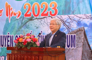 Chủ tịch Đỗ Văn Chiến thăm, chúc Tết tại Kon Tum