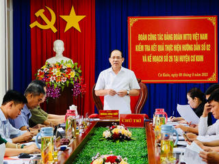 Phó Chủ tịch Hoàng Công Thủy kiểm tra công tác tôn giáo tại huyện Cư Kuin (Đắk Lắk)