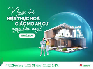 Bất ngờ với lãi suất vay mua nhà của ngân hàng VPBank