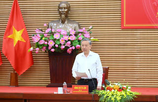 Tổng Bí thư Tô Lâm làm việc với Ban Thường vụ Tỉnh ủy Nghệ An