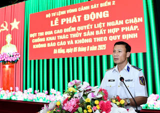 Vùng cảnh sát biển 2 phòng chống khai thác hải sản bất hợp pháp