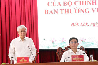 Đoàn Kiểm tra của Bộ Chính trị làm việc tại Đắk Lắk