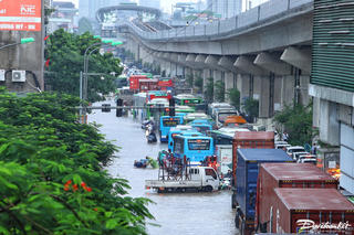 Các điểm ngập sâu ở Hà Nội, người dân chú ý khi di chuyển