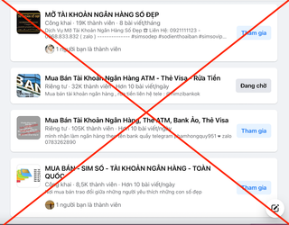 Cẩn trọng trước 'bẫy' mua bán, cho thuê tài khoản ngân hàng, thông tin cá nhân