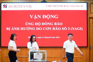 Agribank chung sức cùng các địa phương và người dân khắc phục hậu quả của cơn bão số 3