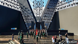 Tái hiện hình ảnh duyệt binh trên Quảng trường Đỏ tại chương trình "Tổ quốc trong tim"