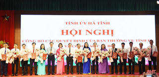 Hà Tĩnh bổ nhiệm, luân chuyển hàng chục vị trí cán bộ lãnh đạo chủ chốt