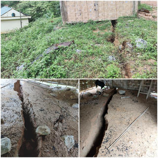 52 hộ dân phải di dời do nứt núi