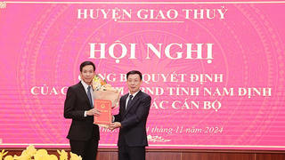 Nam Định: Huyện Giao Thủy có tân Chủ tịch