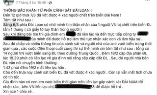 Làm rõ thông tin người Việt bị bắt vì vượt biên trái phép vào Đài Loan