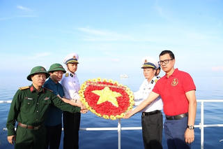 Đoàn công tác UBTƯ MTTQ Việt Nam hoàn thành chuyến thăm huyện đảo Trường Sa