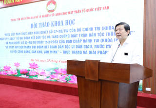 Bàn giải pháp phát huy sức mạnh đại đoàn kết toàn dân tộc trong tình hình mới
