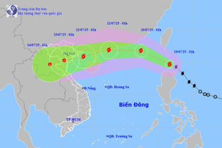 Bão Wipha chuyển hướng đi vào Biển Đông, có thể giật cấp 12