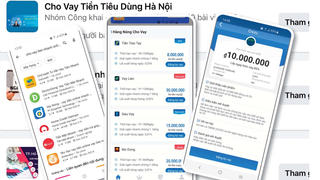 Nở rộ 'tín dụng đen' qua app
