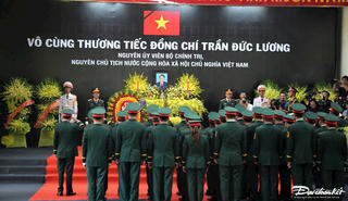 Trang nghiêm lễ viếng nguyên Chủ tịch nước Trần Đức Lương tại Quảng Ngãi