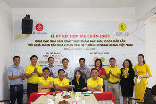 Đưa thực phẩm đặc sản, OCOP Đắk Lắk vào hệ thống siêu thị Central Retail