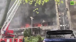 Cháy lớn Trung tâm thương mại Moscow, có thể nhiều người mắc kẹt bên trong