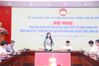 Mặt trận Hà Nội phản biện xã hội đối với Đề án thành lập Sàn giao dịch công nghệ