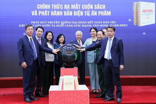 Ra mắt cuốn sách của Tổng Bí thư Nguyễn Phú Trọng về phát huy truyền thống đại đoàn kết