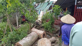 Hà Tĩnh: Lốc xoáy khiến một số ngôi nhà ảnh hưởng