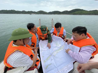 Lãnh đạo tỉnh Quảng Ninh kiểm tra tình trạng lấn chiếm bãi triều tại Móng Cái