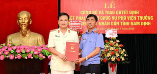 Viện KSND tỉnh Nam Định có Phó Viện trưởng là cán bộ biệt phái
