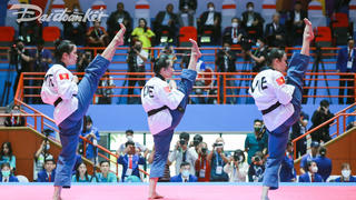 SEA Games 31: Tuyển Taekwondo Việt Nam giành 'mưa' Huy chương Vàng trong ngày khai mạc