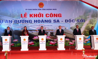 Quảng Ngãi: Khởi công Dự án đường Hoàng Sa-Dốc Sỏi 3.500 tỷ đồng